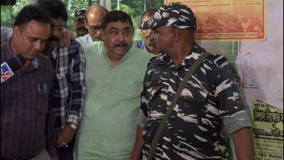 Arrested Trinamool Congress leader Anubrata Mondal in Kolkata on August 12, 2022. (Samir Jana/ HT File Photo) Arrested Trinamool Congress leader Anubrata Mondal in Kolkata on August 12, 2022. (Samir Jana/ HT File Photo)