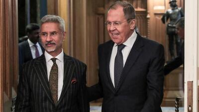 Russian Foreign Minister Sergei Lavrov and his Indian counterpart Subrahmanyam Jaishankar enter a hall during a meeting in Moscow (via REUTERS) Russian Foreign Minister Sergei Lavrov and his Indian counterpart Subrahmanyam Jaishankar enter a hall during a meeting in Moscow (via REUTERS)