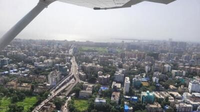 An ariel view of the Gokhale Bridge An ariel view of the Gokhale Bridge