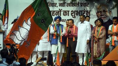 The campaign called Agrasar Gujarat will cover all 182 assembly constituencies. (Hindustan Times) The campaign called Agrasar Gujarat will cover all 182 assembly constituencies. (Hindustan Times)