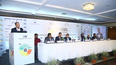 The need for ensuring the benefits of technological advancement reach the ground level was in focus on the final day of the 15th edition of CII Agro Tech India, held at Chandigarh. (HT Photo)