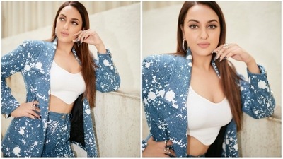 Sonakshi Sinha is basking in the success of her recent release Double XL which also stars Huma Qureshi in lead role. Sonakshi is a big-time fashionista and her Instagram handle speaks volumes. For a recent outing, the Dabangg actor kept it chic with a touch of casual in a denim pantsuit. (Instagram/@aslisona) Sonakshi Sinha is basking in the success of her recent release Double XL which also stars Huma Qureshi in lead role. Sonakshi is a big-time fashionista and her Instagram handle speaks volumes. For a recent outing, the Dabangg actor kept it chic with a touch of casual in a denim pantsuit. (Instagram/@aslisona)