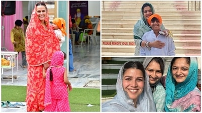 Guru Nanak Jayanti, also known as Gurpurab, is celebrated every year on the full moon date of Kartik month or Kartik Purnima to mark the birth of the first guru of Sikhism, Guru Nanak Dev. On the occasion, several Bollywood celebrities stepped out to offer prayers at Gurudwaras. (Instagram) Guru Nanak Jayanti, also known as Gurpurab, is celebrated every year on the full moon date of Kartik month or Kartik Purnima to mark the birth of the first guru of Sikhism, Guru Nanak Dev. On the occasion, several Bollywood celebrities stepped out to offer prayers at Gurudwaras. (Instagram)