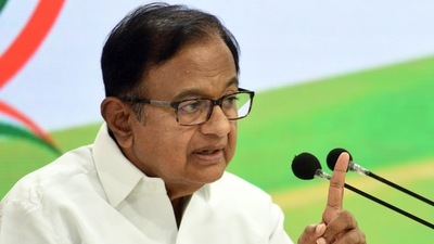 Congress party leader P Chidambaram. (Arvind Yadav/Hindustan Times) Congress party leader P Chidambaram. (Arvind Yadav/Hindustan Times)