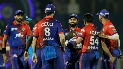 Shardul Thakur of Delhi Capitals celebrates after dismissing Nicholas Pooran of Sunrisers Hyderabad (IPL)