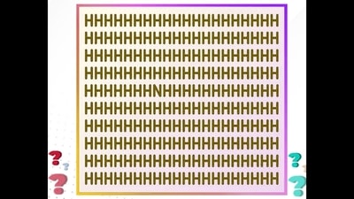 Can you quickly find an alphabet hidden in this brain teaser? (Twitter/@DrVivekBindra)