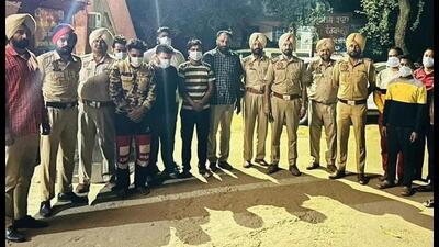 The accused in police custody in Amritsar on Tuesday.