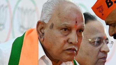 Former Karnataka chief minister BS Yediyurappa had come out in defence of Shivamurthy Murugha Sharanaru when the sexual assault allegations were levelled against the Lingayat seer (ANI)