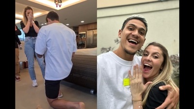 Brazilian striker Pedro Guilherme celebrated his FIFA World Cup 2022 call-up by proposing to his girlfriend. (Twitter/Flamengo and Insta/pedroguilherme) Brazilian striker Pedro Guilherme celebrated his FIFA World Cup 2022 call-up by proposing to his girlfriend. (Twitter/Flamengo and Insta/pedroguilherme)