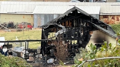 The farmer reportedly lost his dog in the incident that burned down his house. (@kcranews/ Twitter)