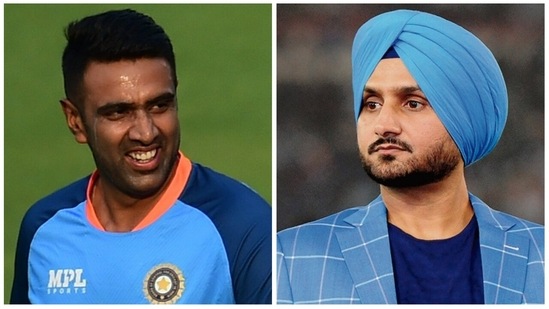 Harbhajan Singh couldn't control his laughter while reacting to one of Ravichandran Ashwin's viral videos(PTI)