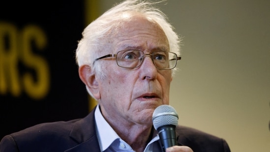 US Midterm Elections: Senator Bernie Sanders speaks at a campaign event.(Reuters)