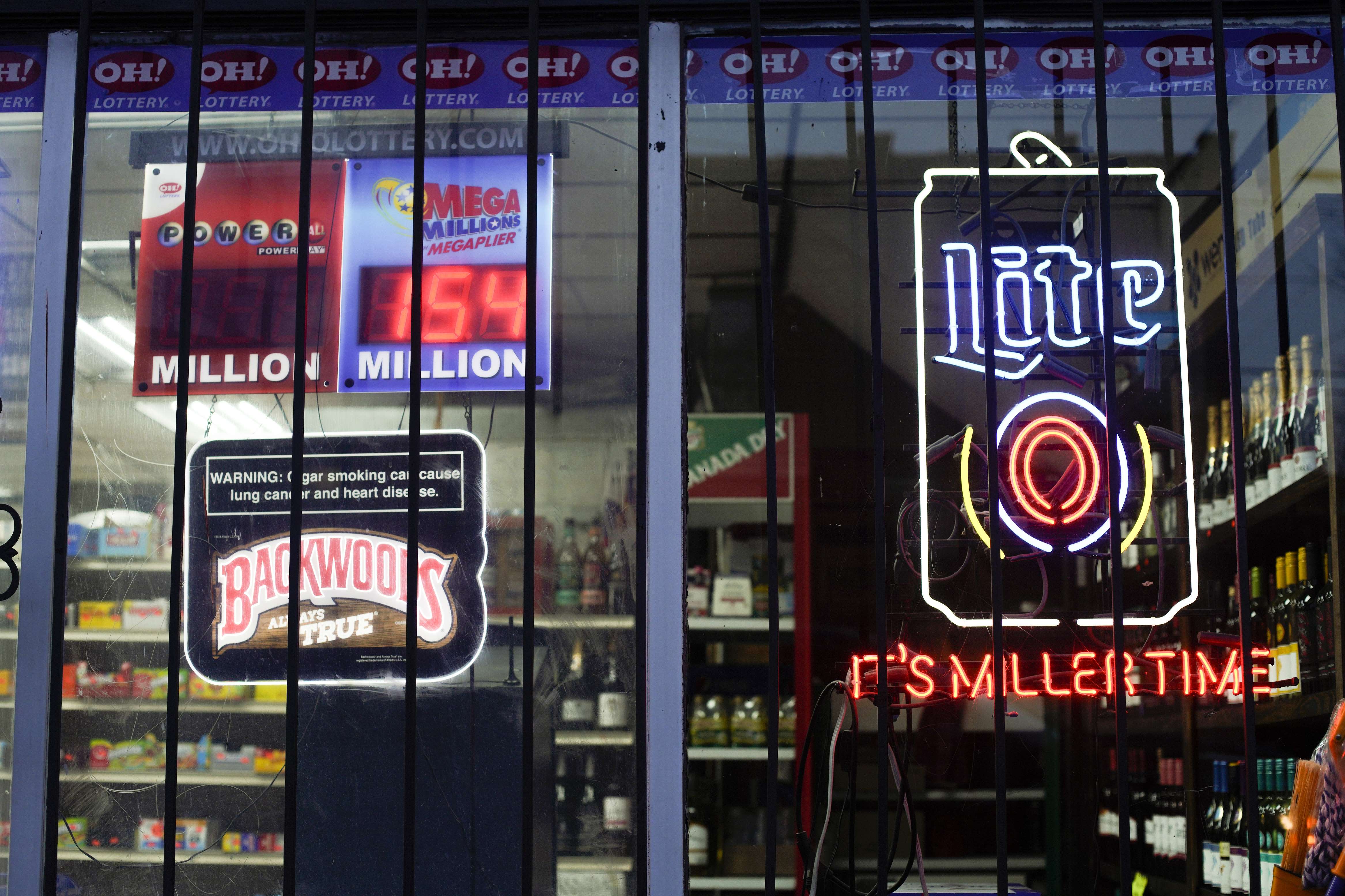 The jackpot was by far the largest lottery prize ever won, topping the previous record $1.586 billion prize won by three Powerball ticketholders in 2016. (Andrew Spear/Getty Images/AFP)