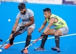 Mohammed Raheel Mouseen during a training session.(Hockey India)