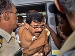 Shiv Sena (Uddhav Balasaheb Thackeray) leader Sanjay Raut being produced at a court, in Mumbai, on Wednesday,