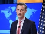 FILE - State Department spokesperson Ned Price speaks during a briefing at the State Department in Washington.