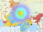 Earthquake of magnitude 6.3 occurred in Nepal at the depth of 10km at at 1.57am. Strong tremors were felt in Delhi-NCR. (Photo: National Centre for Seismology)