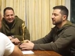 Screengrab of the video posted by Zelensky's office. Screengrab of the video posted by Zelensky's office.