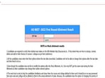 Karnataka NEET UG 2022 first round allotment result released, direct link here 