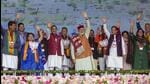 Prime Minister Narendra Modi in Chambi in Kangra on Wednesday. (ANI) Prime Minister Narendra Modi in Chambi in Kangra on Wednesday. (ANI)