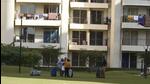 Residents from Tower D are seen vacating the flats after floors in the apartment building collapsed in Chintels Paradiso Housing Complex at Sector 109, in Gurugram in February 2022. (Parveen Kumar/HT Photo) Residents from Tower D are seen vacating the flats after floors in the apartment building collapsed in Chintels Paradiso Housing Complex at Sector 109, in Gurugram in February 2022. (Parveen Kumar/HT Photo)