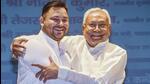 Bihar chief minister Nitish Kumar (right) with deputy CM Tejashwi Yadav in Patna on Wednesday. (PTI Photo) Bihar chief minister Nitish Kumar (right) with deputy CM Tejashwi Yadav in Patna on Wednesday. (PTI Photo)