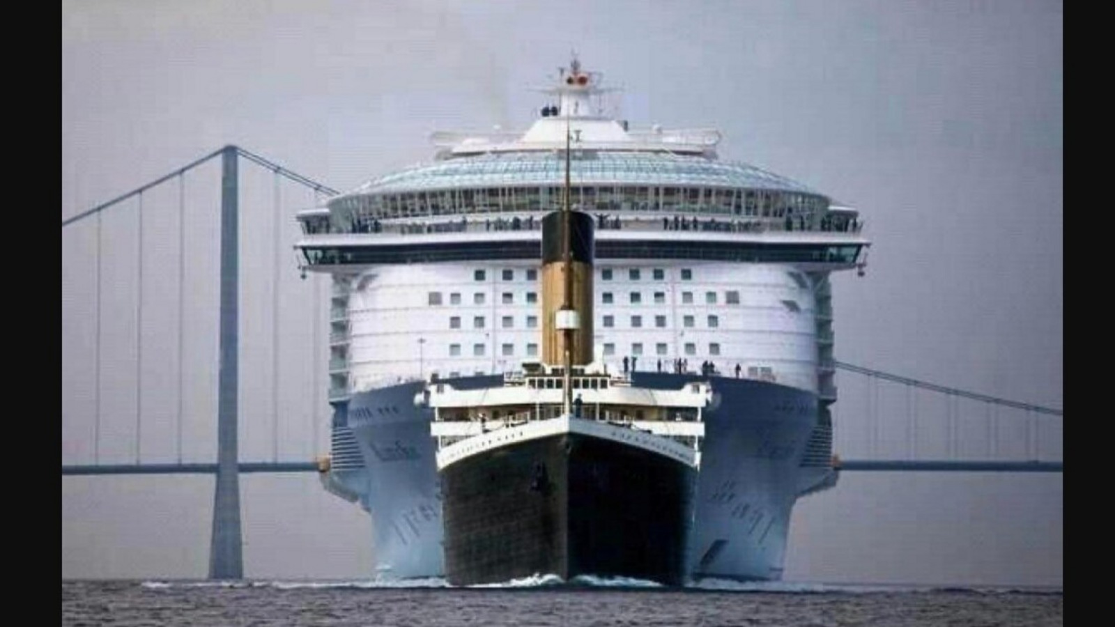 Viral Picture Shows Titanic In Comparison To Modern Cruise Netizens 