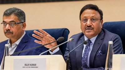 Chief election commissioner Rajiv Kumar Chief election commissioner Rajiv Kumar