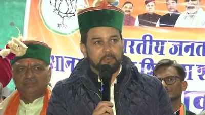 The minister was addressing a public gathering in Shimla’s Kasumpti and Nabha villages on Wednesday. (ANI)