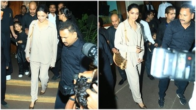 Deepika Padukone visits restaurant in comfy formals, slays fashion goals (HT Photos/Varinder Chawla) Deepika Padukone visits restaurant in comfy formals, slays fashion goals (HT Photos/Varinder Chawla)