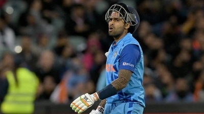 India's Suryakumar Yadav departs after his dismissal (AFP) India's Suryakumar Yadav departs after his dismissal (AFP)