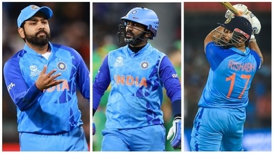 Rohit Sharma was asked about Rishabh Pant's return to the Indian playing XI before the World Cup semi-finals (AP) Rohit Sharma was asked about Rishabh Pant's return to the Indian playing XI before the World Cup semi-finals (AP)