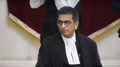 CJI Dhananjaya Y Chandrachud. (PTI) CJI Dhananjaya Y Chandrachud. (PTI)