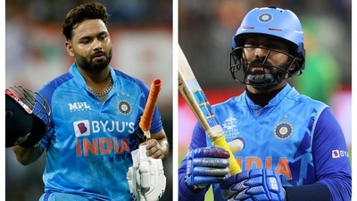 Rishabh Pant and Dinesh Karthik Rishabh Pant and Dinesh Karthik