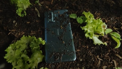 Nokia is projecting its Nokia X30 5G as eco-friendly smartphone. (Nokia) Nokia is projecting its Nokia X30 5G as eco-friendly smartphone. (Nokia)