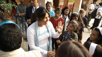 Priyanka Chopra dropped a video of herself on her Instagram handle prior to visiting various UNICEF centres. (HT Photo/Deepak Gupta) Priyanka Chopra dropped a video of herself on her Instagram handle prior to visiting various UNICEF centres. (HT Photo/Deepak Gupta)