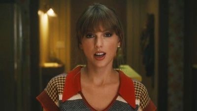 Taylor Swift in the Anti-Hero music video. Taylor Swift in the Anti-Hero music video.