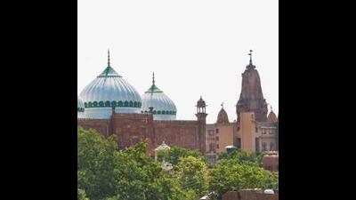 Mathura: A view of Sri Krishna Janmabhoomi temple and Shahi Idgah mosque, in Mathura (PTI file photo)