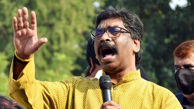 Jharkhand chief minister Hemant Soren. (ANI)