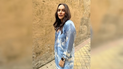Neha Dhupia's set is from the Resort '21 collection of designer Aartivijay Gupta. (Instagram/@nehadhupia) Neha Dhupia's set is from the Resort '21 collection of designer Aartivijay Gupta. (Instagram/@nehadhupia)