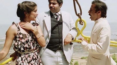 Neena Gupta in Jaane Bhi Do Yaaro. Neena Gupta in Jaane Bhi Do Yaaro.
