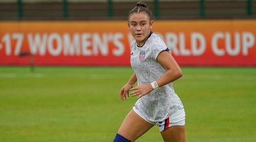 Amalia Villareal was described as a "special player" by USA coach Natalia Astrain (Twitter/USWNT)