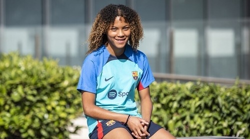 Vicky Lopez won the Golden Ball at the FIFA U'17 Women's World Cup in India (FC Barcelona)
