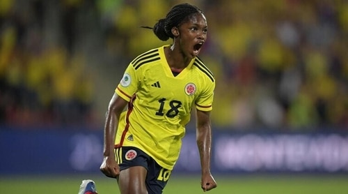 Linda Caicedo played a huge role in Colombia reaching the final of FIFA U'17 Women's World Cup (AFP)