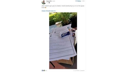 A screengrab of Nawar Moukhalalati's LinkedIn post. (LinkedIn/Nawar M.) A screengrab of Nawar Moukhalalati's LinkedIn post. (LinkedIn/Nawar M.)