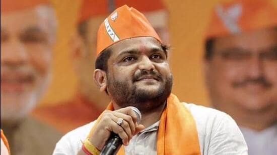 Hardik Patel, who spearheaded a massive Patidar quota agitation in the state in 2015, quit the Congress and joined the BJP in June this year. (PTI File Photo)