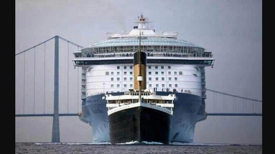 Viral picture shows Titanic in comparison to modern cruise, netizens are  stunned | Trending - Hindustan Times
