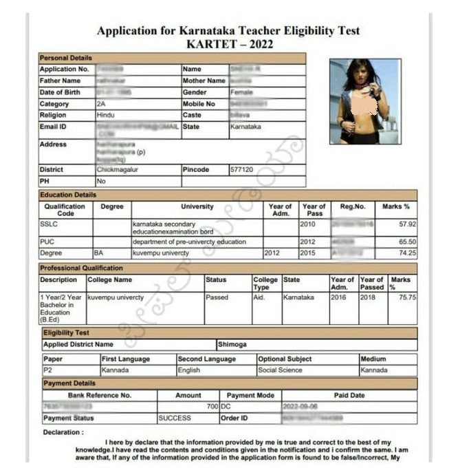 An inquiry has been ordered into the incident by the education department after the screenshot of the admit card has gone viral.