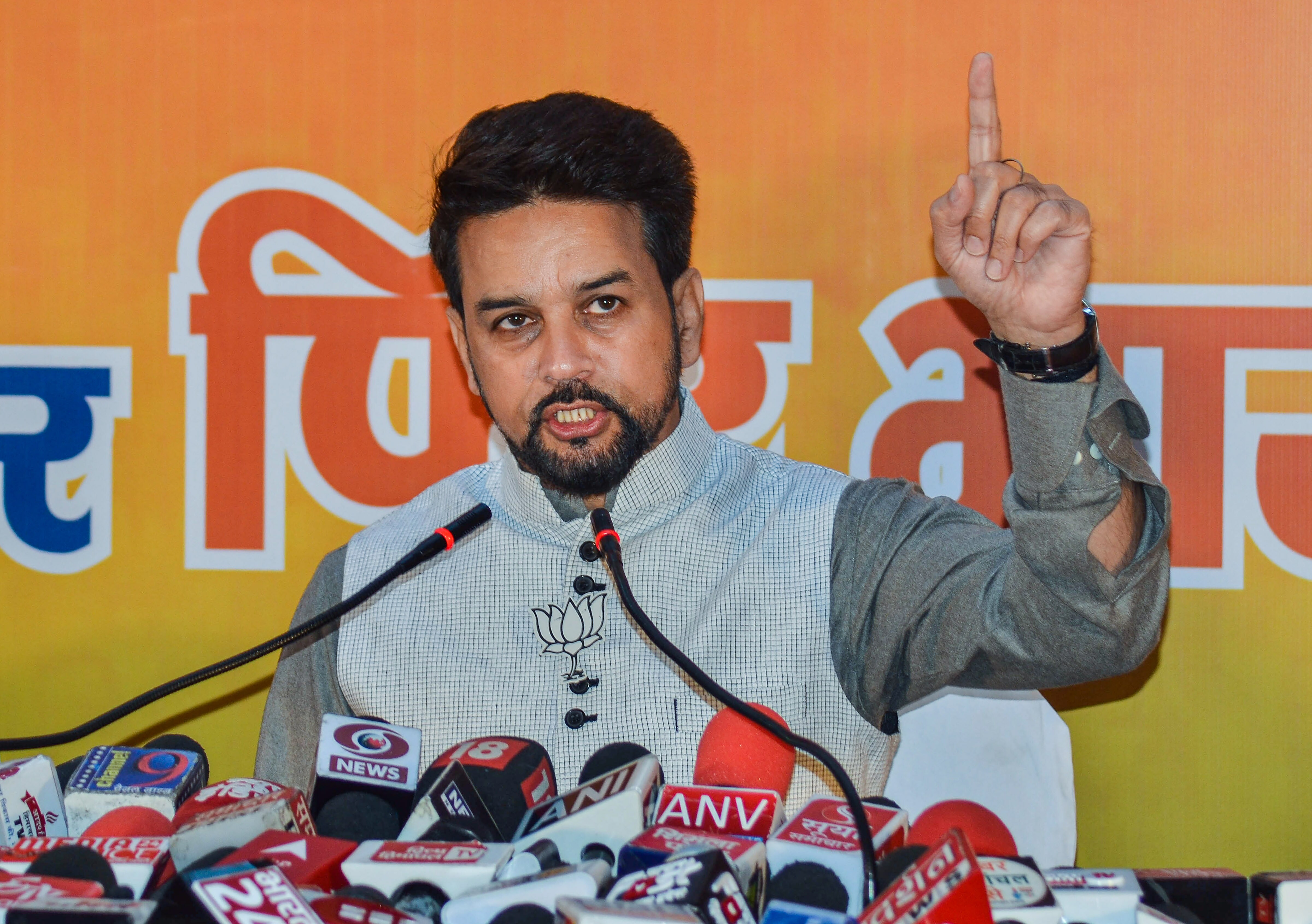Union minister Anurag Thakur. (PTI Photo)