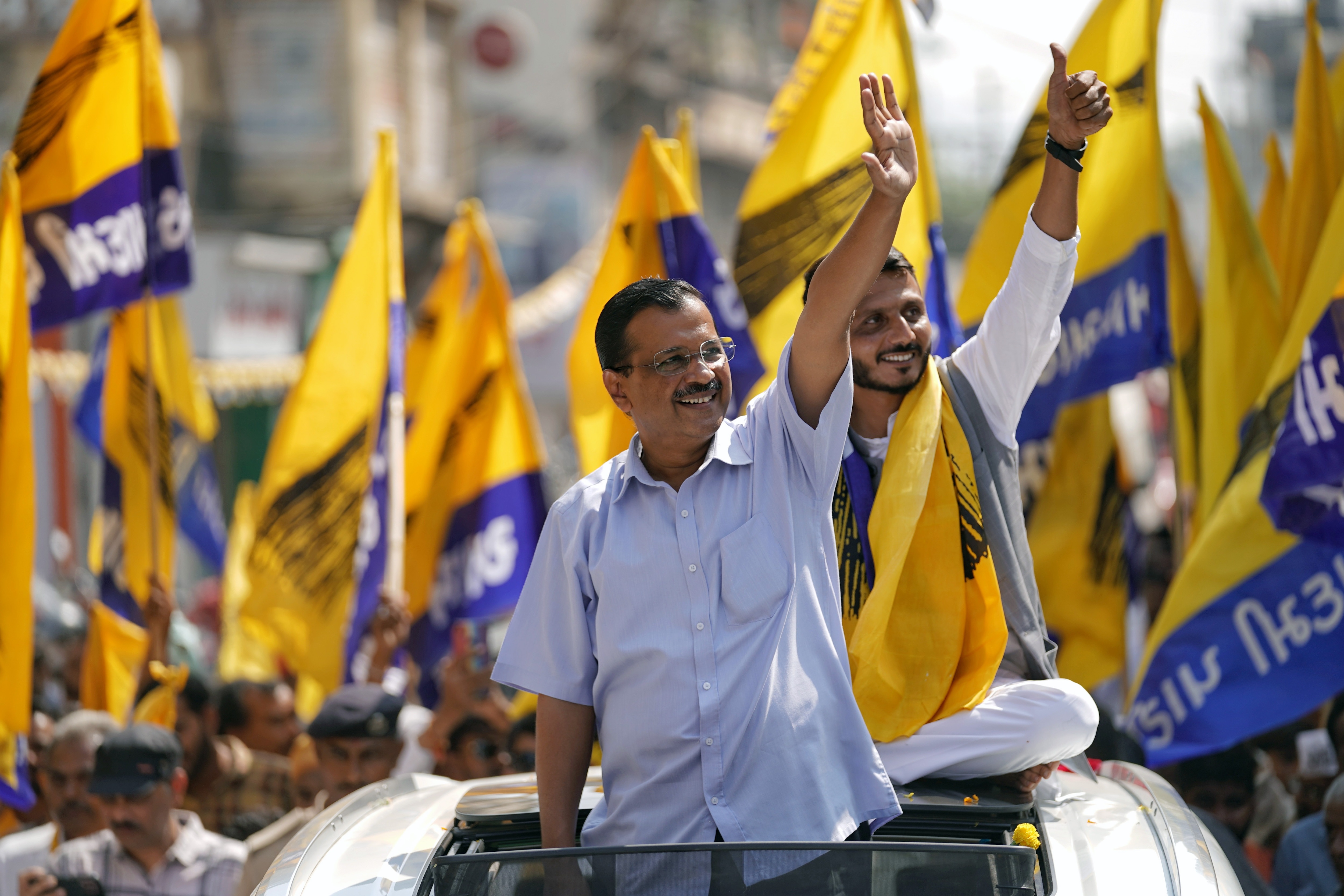 Delhi chief minister and Aam Aadmi Party (AAP) national convener Arvind Kejriwal. (ANI Photo) (AAP Gujarat|Mission2022 Twitter) Delhi chief minister and Aam Aadmi Party (AAP) national convener Arvind Kejriwal. (ANI Photo) (AAP Gujarat|Mission2022 Twitter)